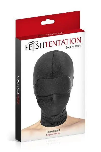 Капюшон для БДСМ Fetish Tentation Closed Hood с закрытыми глазами и ртом - фото 2