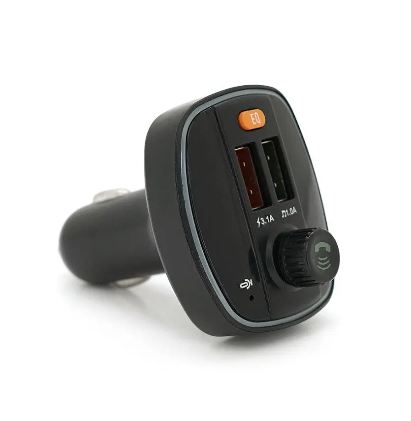 Автомобільний FM-трансмітер-модулятор Bluetooth Voltronic FMQ18EQ 3,1 А, USB, TF - фото 3
