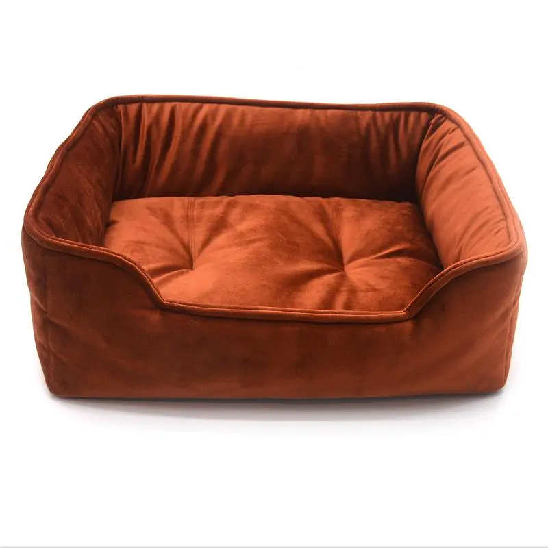 Лежак для собак и кошек Zoo-hunt Пандора двухсторонний коричневый №2 50х65х21 см - фото 2