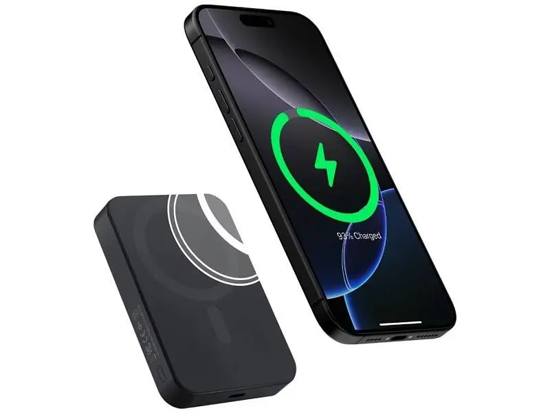 Зовнішній акумулятор (Power Bank) Pitaka Aramid Fiber Magnetic 10000mAh 20W Black (PBQ2501) - фото 2