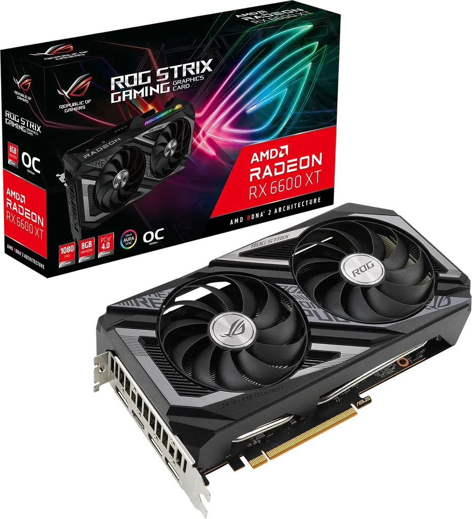 Відеокарта AMD Radeon RX 6600 XT 8GB Asus ROG Strix Gaming OC (ROG-STRIX-RX6600XT-O8G-GAMING) Б/В - фото 4
