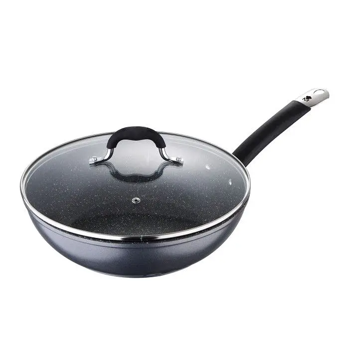 Вок з кришкою MasterPro Home edition 28 см (BGMP-3289-BK) - фото 6