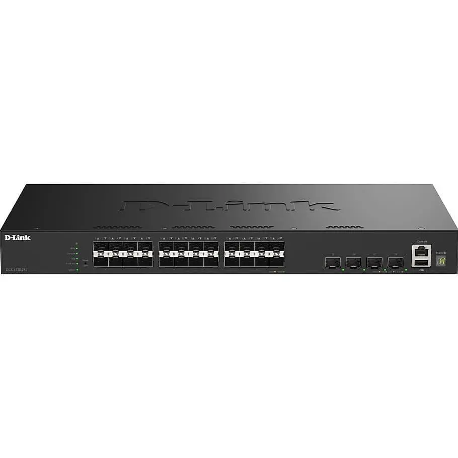 Комутатор D-Link DGS-1530-28S 24-Port SFP L2+/L3 Lite Smart Managed (DGS-1530-28S/E) - фото 2