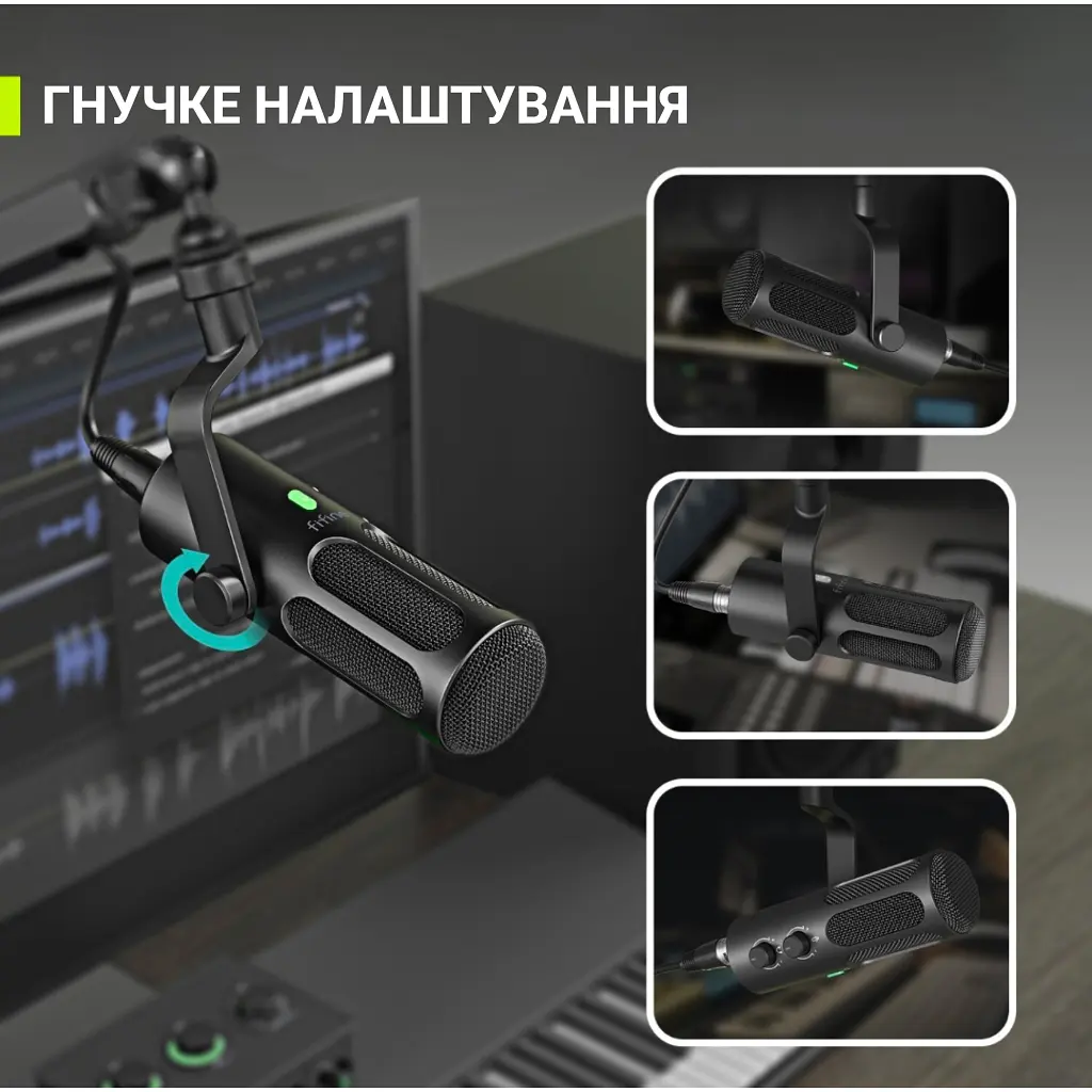 Микрофон Fifine Tank 3 USB/XLR Black (Tank3) - фото 12