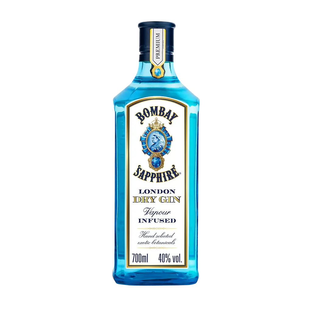 Набір: джин Bombay Sapphire 47% 0.7 л + напій Feeps Gin Garden Mix 300 г + набір склянок LeGlass 330 мл 6 шт.  - фото 2