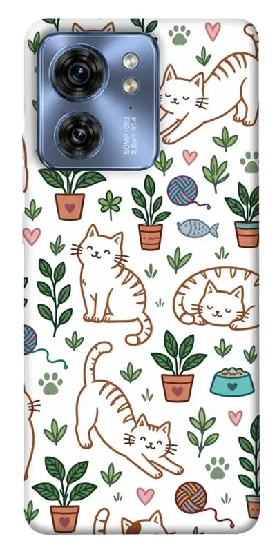 TPU чохол Demsky Cats pattern для Motorola Edge 40