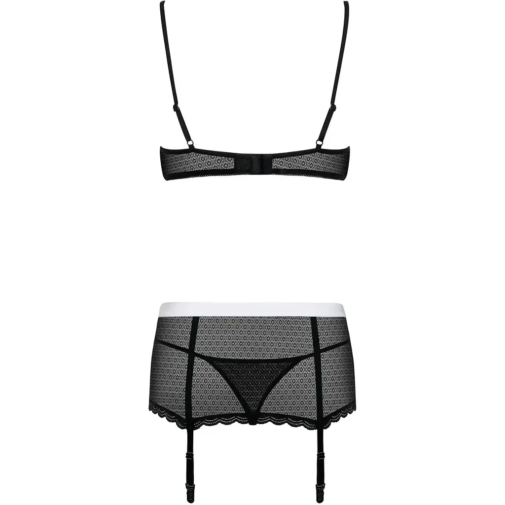 Еротичний костюм покоївки Obsessive Maidme set 5pcs S/M - фото 6