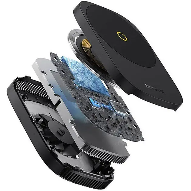 БЗП з кулером Baseus MagPro II Series Ultra-Thin Magnetic Phone Cooler (wireless Charger) B10572900121-00 Black - фото 7