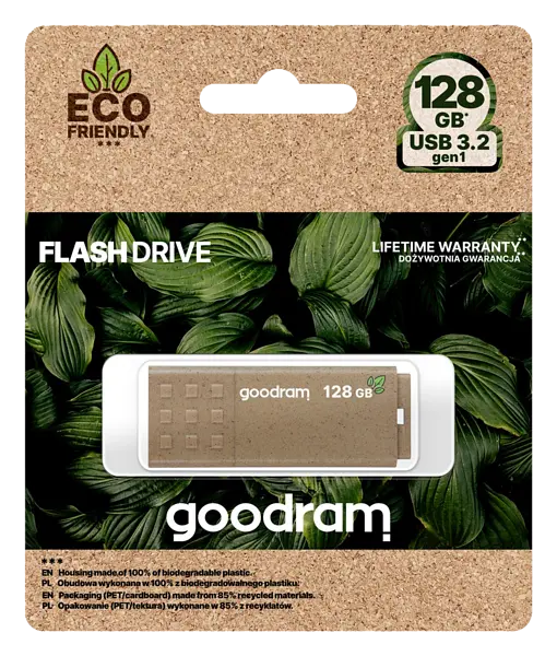 Flash Drive Goodram UME3 128GB USB 3.0 Eco Friendly (UME3-1280EFR11) - фото 3