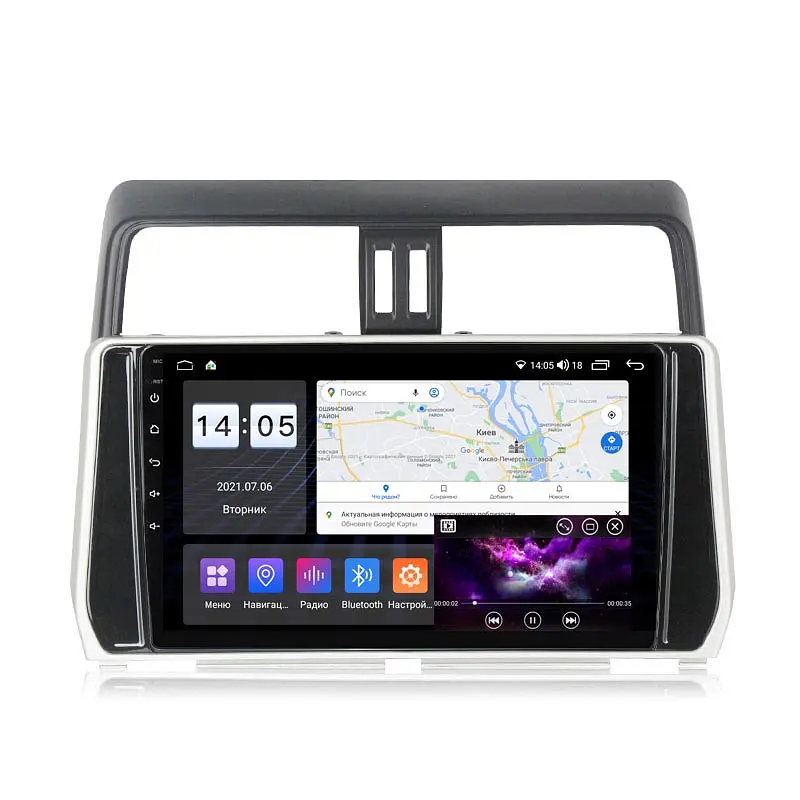 Автомагнитола XPRO штатная Toyota Prado 150 2018 10 +CAN Android 10.1 4/32 черный (MER-14146_5866) - фото 3