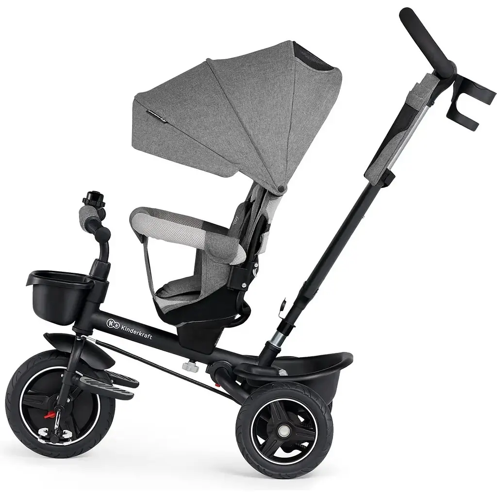 Трехколесный велосипед Kinderkraft Spinstep Platinum Grey серый (KRSPST00GRY0000) - фото 2