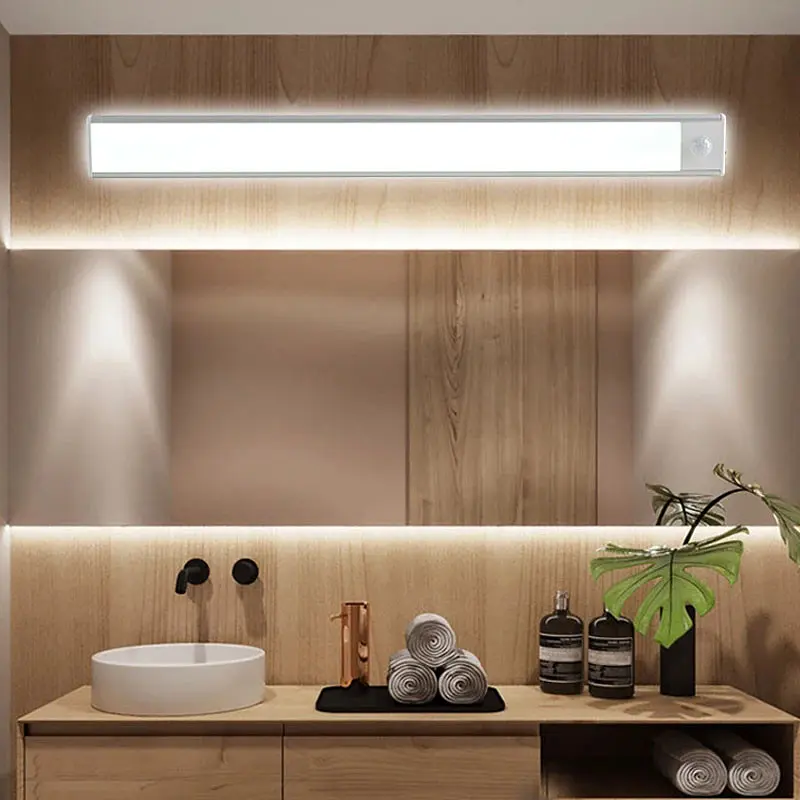Сенсорний світильник LED з датчиком руху MZ-L1005 (40*10*100mm) White - фото 5