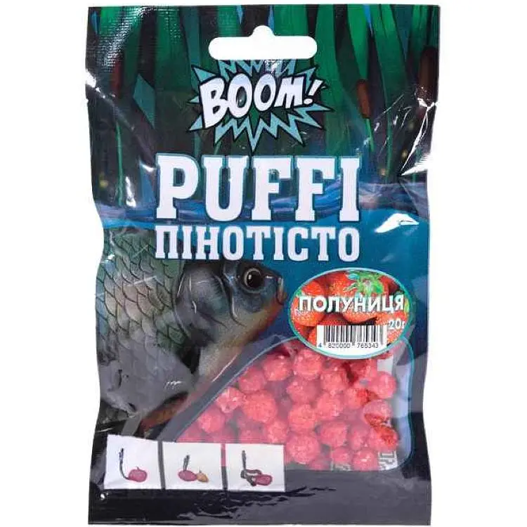 Пінотісто BOOM Полуниця Puffi Мяке 20г