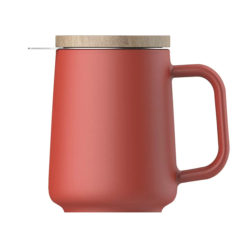 Чашка-заварник U Brewing Mug Wood, 500 мл - Чорний - фото 7