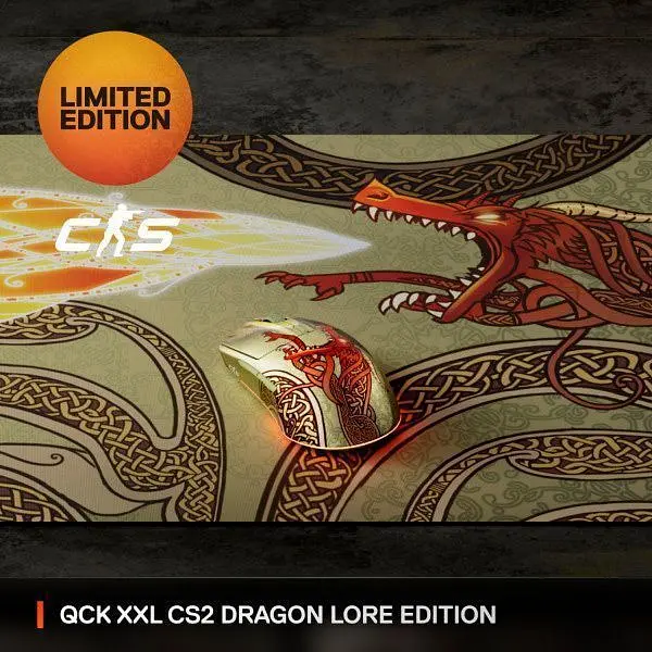 Ігрова поверхня SteelSeries QcK CS2 Dragon Lore Edition XXL (63448) [137297] - фото 7
