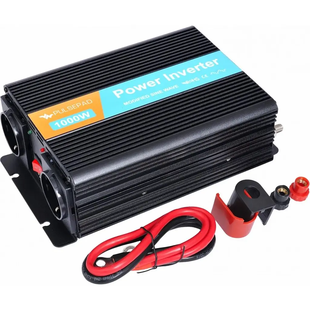 Автомобільний інвертор Pulsepad MSW-1000 12V 1000W Modified Sine Wave [111695] - фото 4