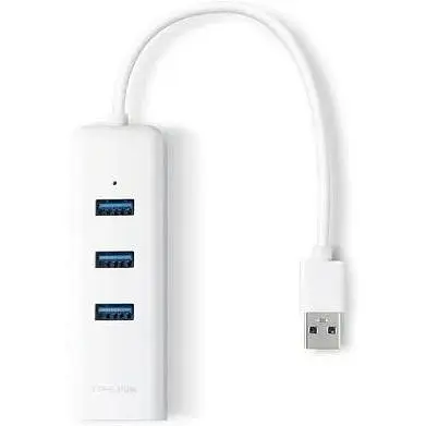 Адаптер TP-Link UE330 (USB 3.0, 10/100/1000Mbps, 3xUSB 3.0 HUB) - фото 2