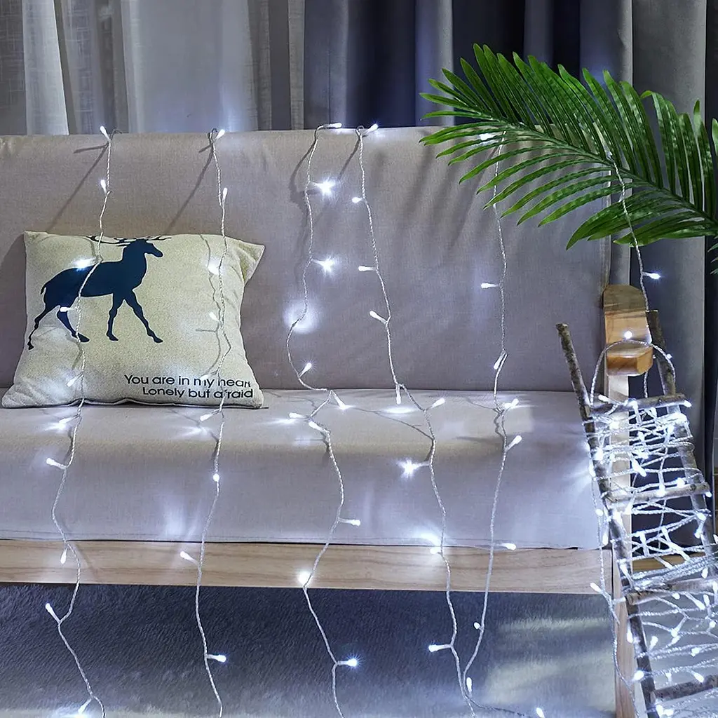 Світлодіодна штора 600 LED 6×3 м для вулиці та приміщень IP44 - фото 8