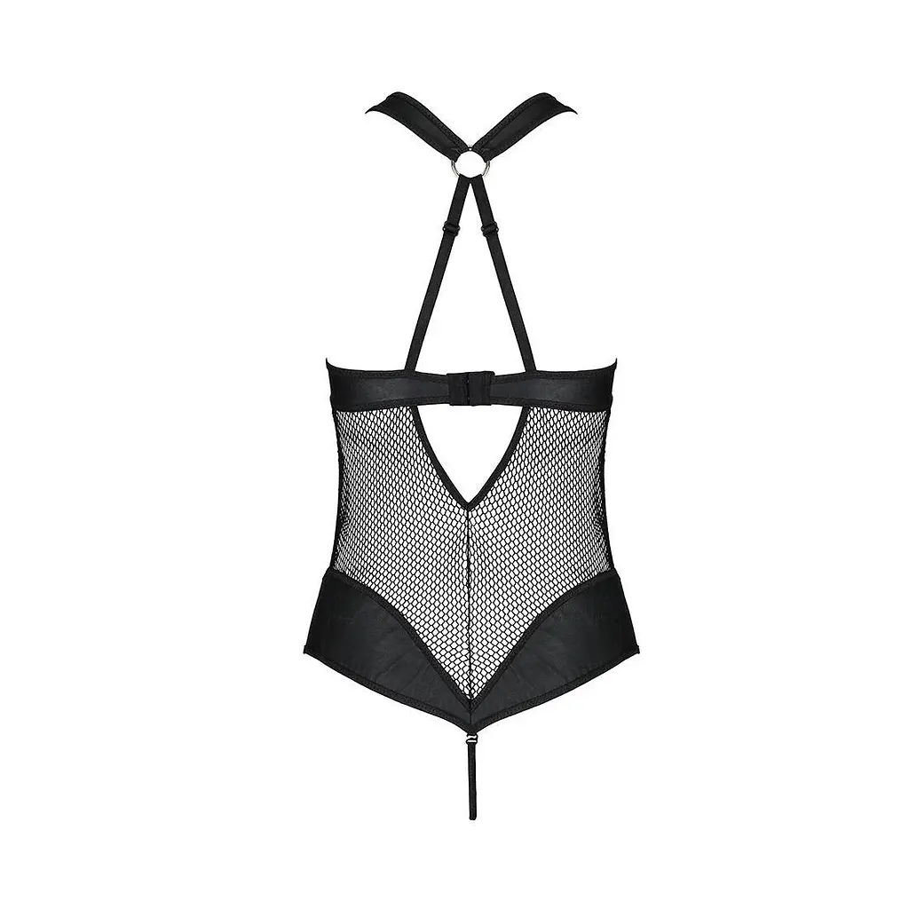 Сетчатый боди с халтером Amanda Body black - Passion L/XL - фото 4