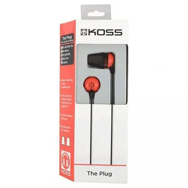 Наушники Koss The Plug Noise Isolating Red (196768.101) - фото 3