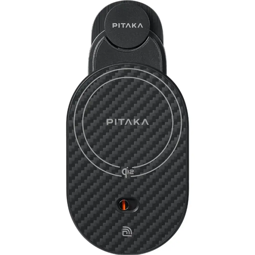 Автотримач із бездротовою зарядкою Pitaka MagEZ Car Mount Pro 2 Qi2 Car Vent (CM2402N) [125386] - фото 3