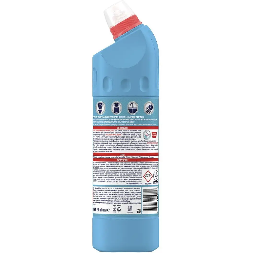 Средство универсальное Domestos Свежесть Атлантики 24 часа 750 мл - фото 2