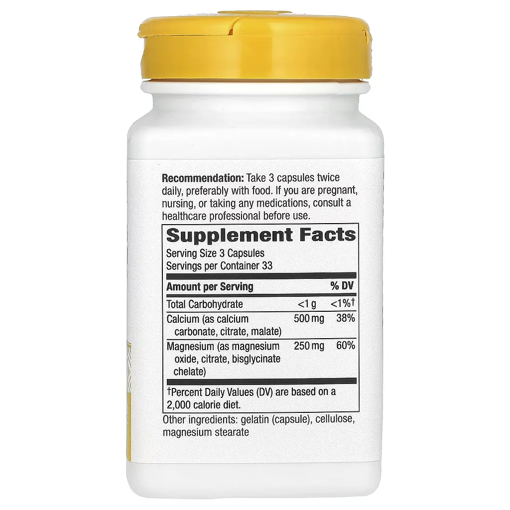 Комплекс Мікроелементів із Кальцієм і Магнієм Calcium-Magnesium - 100 капсул - фото 2