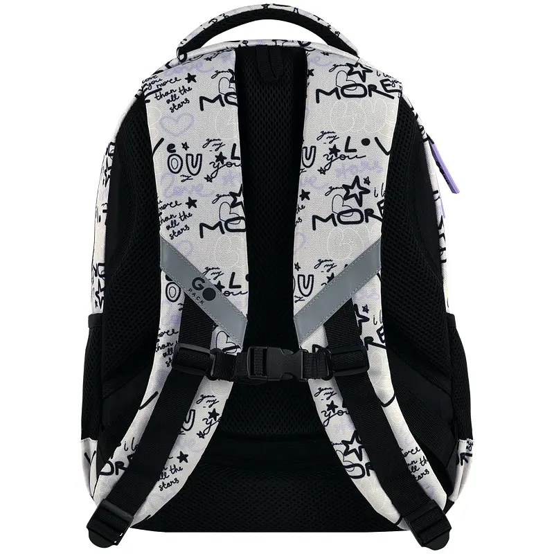 Рюкзак GoPack Teens 162M-1 Чорно-молочний (GO26-162M-1) - фото 6