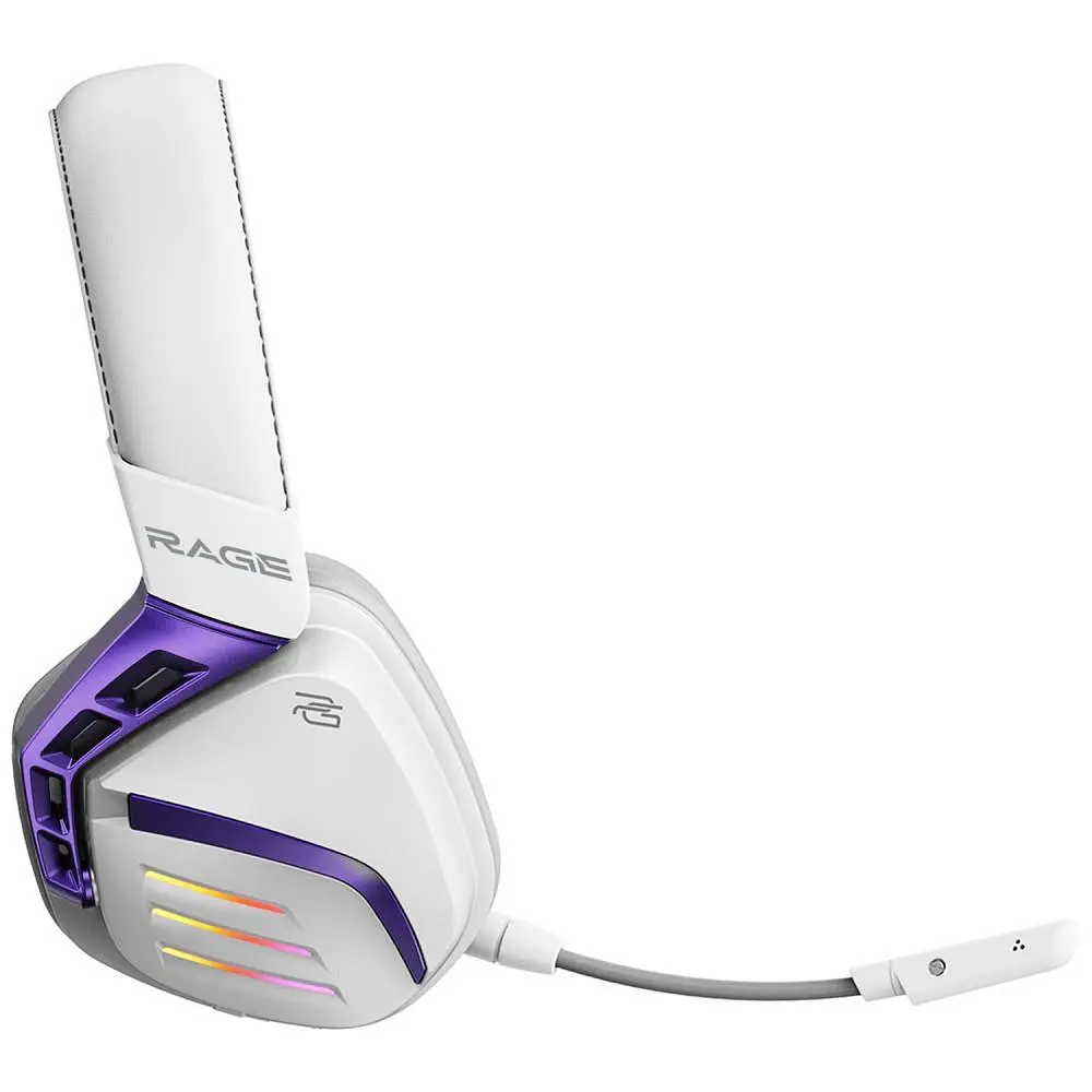 Ігрова гарнітура Proove Gaming Rage (APP) white/purple (WHRG00020002) - фото 5