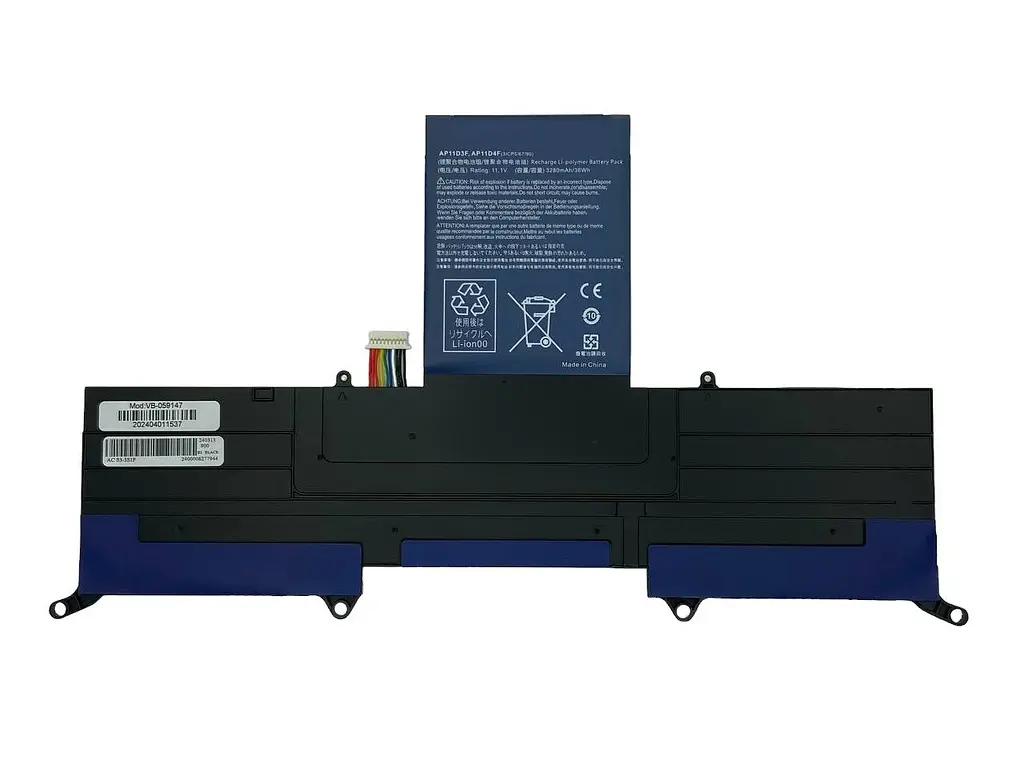 Акумулятор для ноутбука Acer AP11D3F Aspire S3-951 11.1V Black 2600 mAh - фото 2