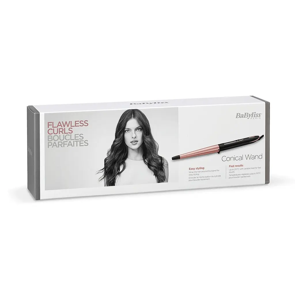 Щипці для завивки конусні BaByliss C454E, чорний - фото 4