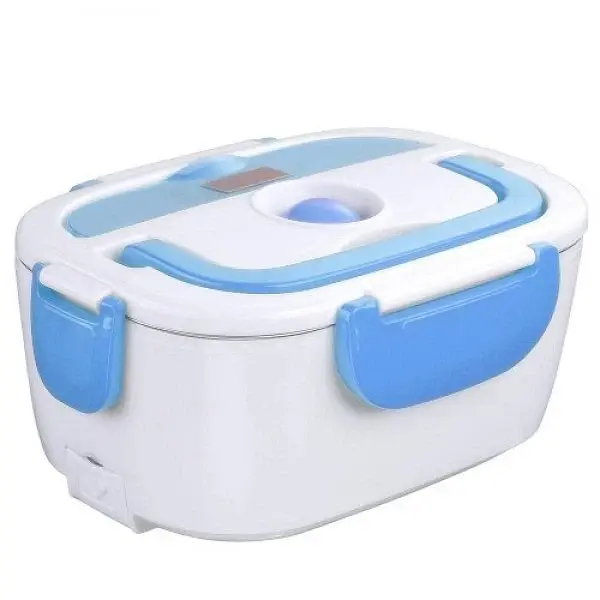Ланчбокс з підігрівом їжі 220 V, Electric lunch box, ланч-бокс Блакитний - фото 3