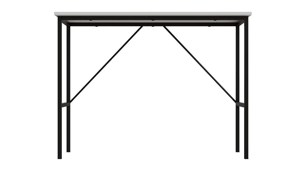 Стіл письмовий Line Тайм Ferrum-decor 750x1000x600 Чорний метал ДСП Біле 16 мм (FRD-104871) - фото 4