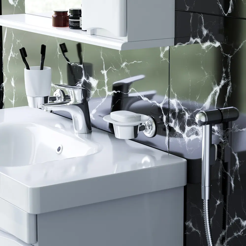 Смеситель для раковины с гигиеническим душем AM.PM Like (F8003000) - фото 2