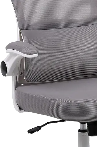 Офісне крісло GT Racer B-5880 White/Gray - фото 7