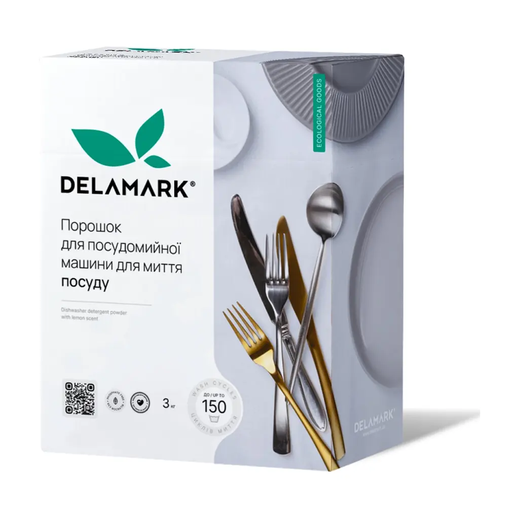 Порошок для миття посуду в посудомийці DeLaMark 3 кг (4820152332141)