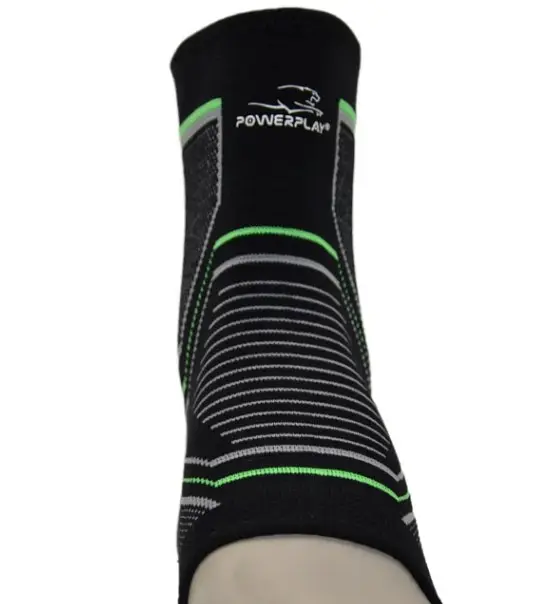 Бандажі на гомілкостоп PowerPlay 4100 Чорні L/XL (пара) (PP_4100_L/XL_Black) - фото 6