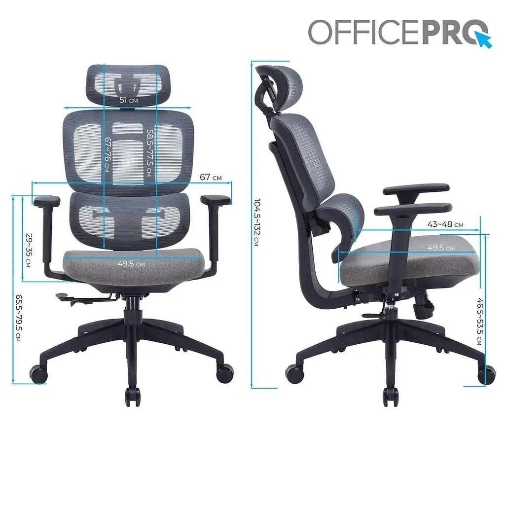 Офісне крісло OfficePro Skyline OC580-B-DG-DG (OC580-B-DG-DG) - фото 15