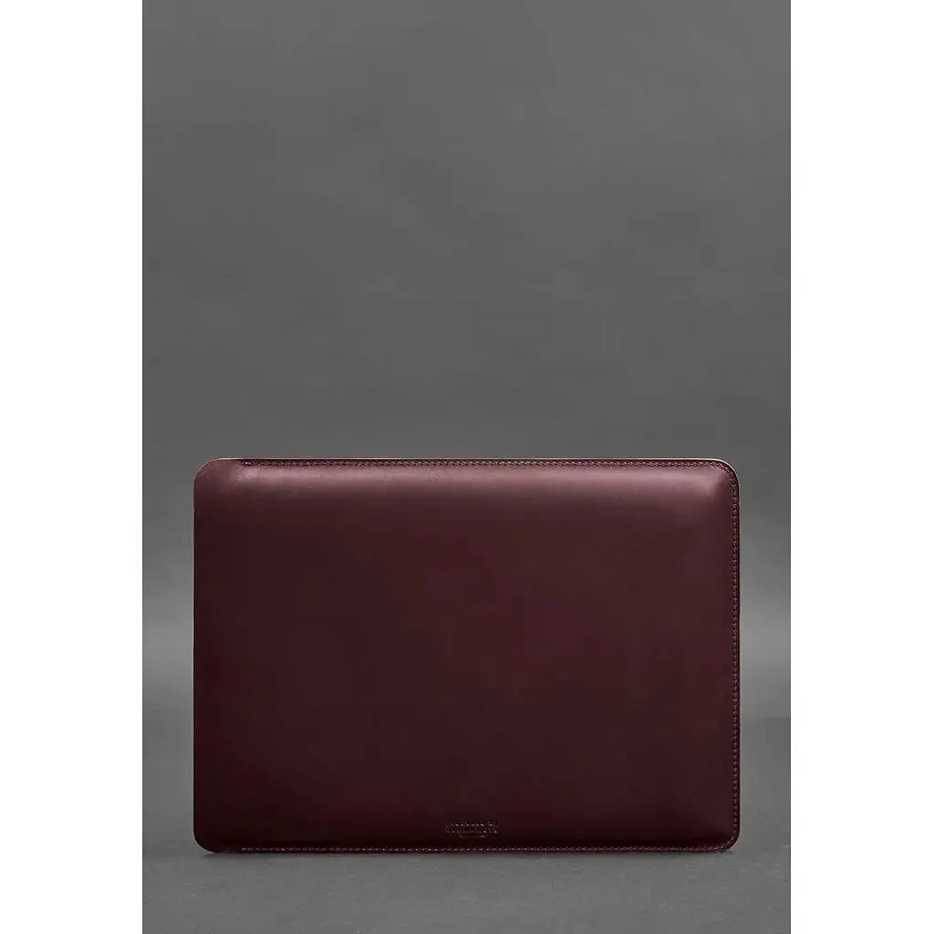 Шкіряний чохол для BlankNote Crazy Horse MacBook 14 дюймів Бордовий - фото 2