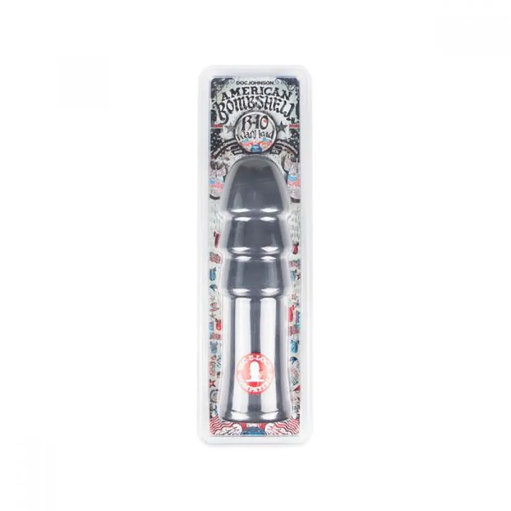 Фалоімітатор для фістингу Doc Johnson American Bombshell B-10 Warhead Gun Metal, 25.4х6.9 см - фото 2