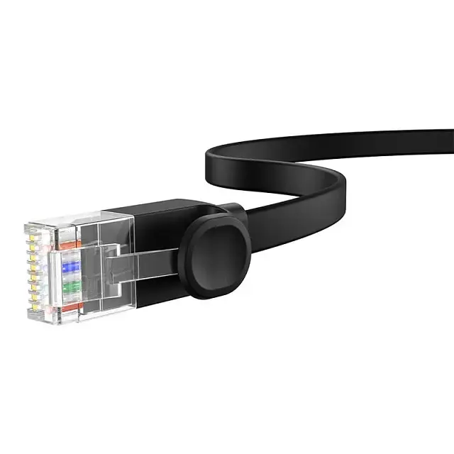 Кабель RJ45 Baseus High Speed ​​CAT6 Gigabit Ethernet Cable (Flat Cable) 20m B00133205111-01 Black - фото 4
