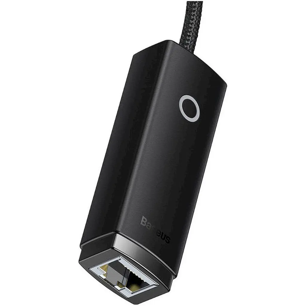 USB-хаб Baseus Lite Series USB-C - RJ45 LAN Adapter 0.22м Black (WKQX000301) [111356] - фото 5