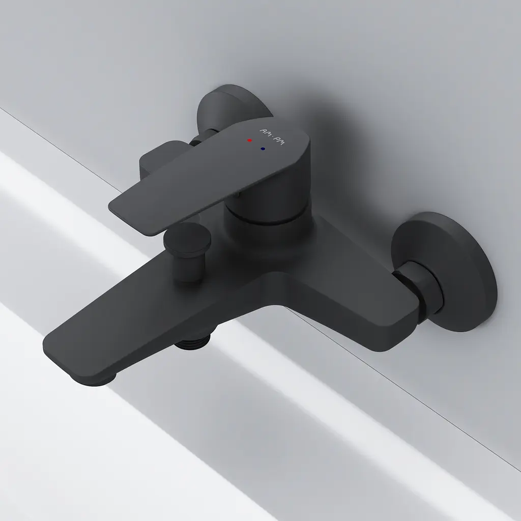 Змішувач для ванни і душа, чорний AM.PM Gem F90E10022 - фото 8