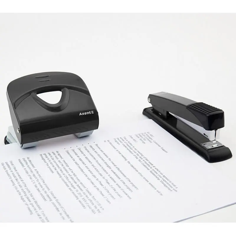 Діркопробивач Axent Exakt-2, 30 аркушів чорний (3930-01-A) - фото 6