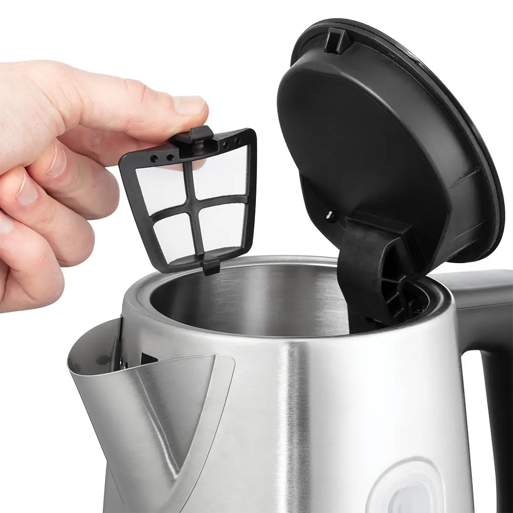 Russell Hobbs Електрочайник Heaton, 1.7л, нержавіюча сталь, сріблясто-чорний - фото 3