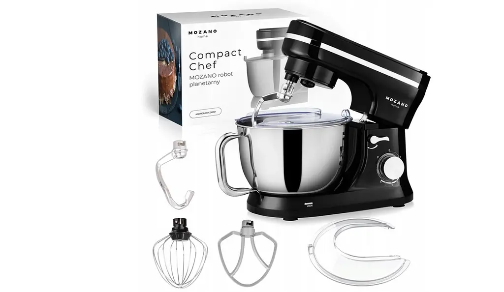 Кухонний комбайн Mozano Compact Chef планетарний 4.5 л 8 швидкостей 1700 Вт - фото 3