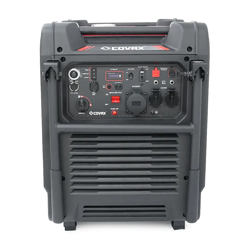 Генератор інверторний бензин COVAX CG16800iERC, 10.5kW, однофазний 220V, 50Hz, 194FPD, бак 32L, 815х580х760mm, 125kg - фото 3