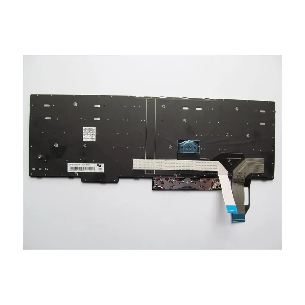 Клавіатура ноутбука Lenovo ThinkPad E580/L580/T590 чорна з чорною, трек (A46072) - фото 2