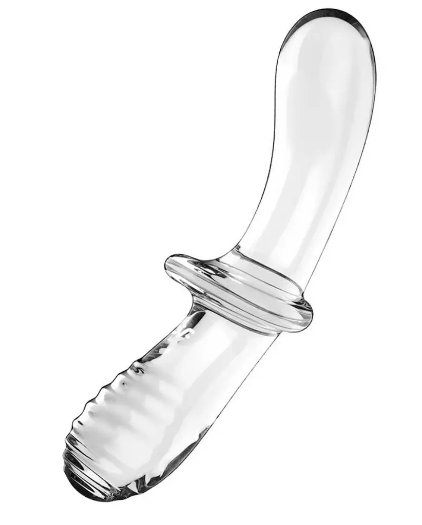 Скляний фалоімітатор Satisfyer Double Crystal прозорий