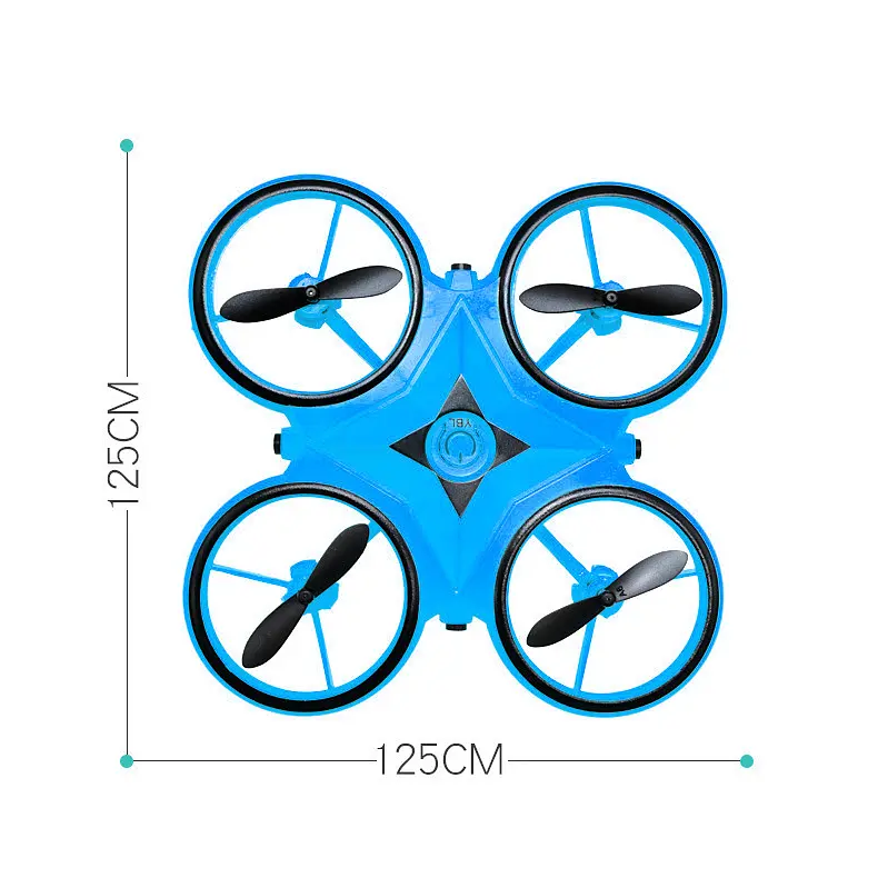 Интерактивный детский дрон UFT HandCopter Blue с управлением рукой и яркой подсветкой - фото 3